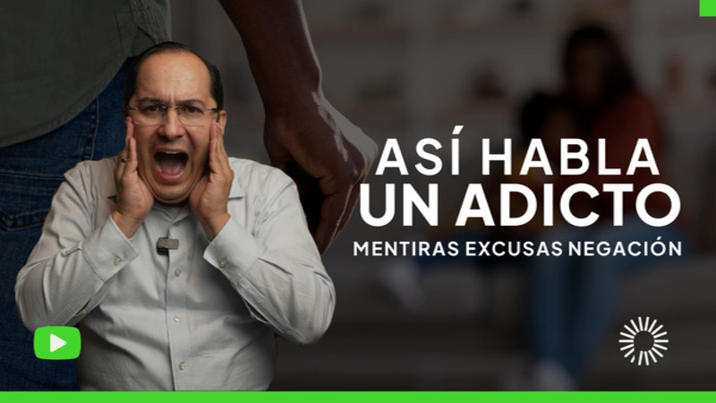<p>Un adicto no solo lucha contra la sustancia o el comportamiento&hellip; tambi&eacute;n crea un escudo de palabras para evitar enfrentar la realidad.&nbsp; Las mentiras, las excusas y la negaci&oacute;n son parte del ciclo que mantiene la adicci&oacute;n. Pero, &iquest;c&oacute;mo reconocerlas y qu&eacute; hacer al respecto?</p>

<ul>
	<li>En este video descubrir&aacute;s:</li>
	<li>&nbsp;Las frases m&aacute;s comunes con las que un adicto se justifica.</li>
	<li>&nbsp;C&oacute;mo la negaci&oacute;n refuerza el problema y retrasa la recuperaci&oacute;n.</li>
	<li>&nbsp;Claves para confrontar estas excusas sin caer en discusiones in&uacute;tiles.</li>
</ul>

<p><br />
Comprender el lenguaje de la adicci&oacute;n es el primer paso para romper el ciclo.</p>